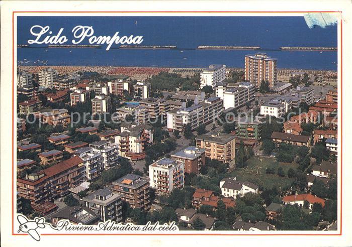 Pomposa Lido Riviera Adratica dal cielo