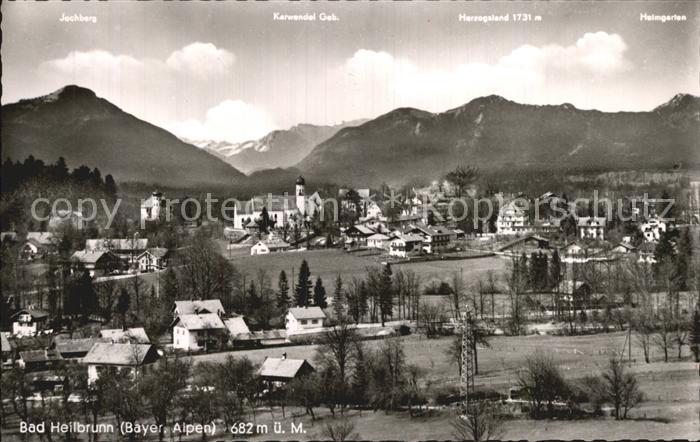 Bad Heilbrunn Gesamtansicht mit Alpenpanorama