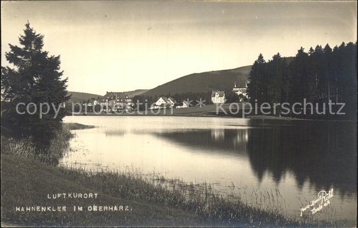 Hahnenklee-Bockswiese Harz Uferpartie am See Luftkurort