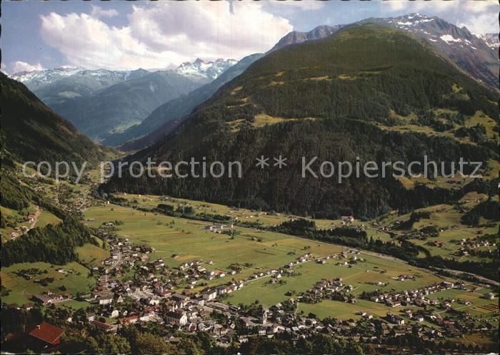 Schruns Vorarlberg Panorama Blick gegen Silvrettagruppe Valisera Hornalpe Bitsch