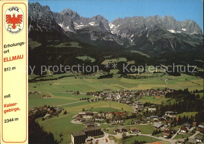 Ellmau Tirol Panorama mit Kaisergebirge