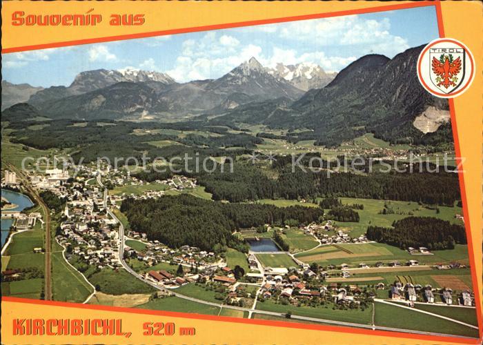 Kirchbichl Tirol Sommererholungsort Kaisergebirge Fliegeraufnahme
