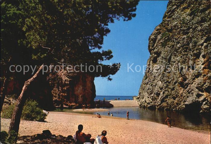 Mallorca Torrente de Pareys Strand Bucht Felsen