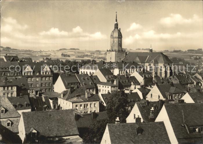 Annaberg-Buchholz Erzgebirge Stadtbild mit Kirche