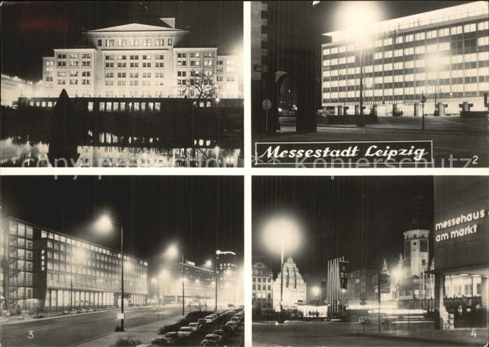 Leipzig Opernhaus Schwanenteich Messeamt Markt Postamt Hotel Deutschland Altes R