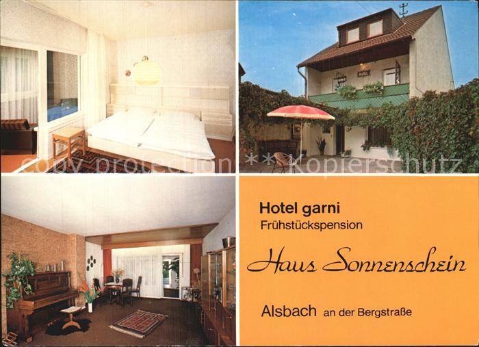 Alsbach Bergstrasse Hotel garni Fruehstueckspension Haus Sonnenschein