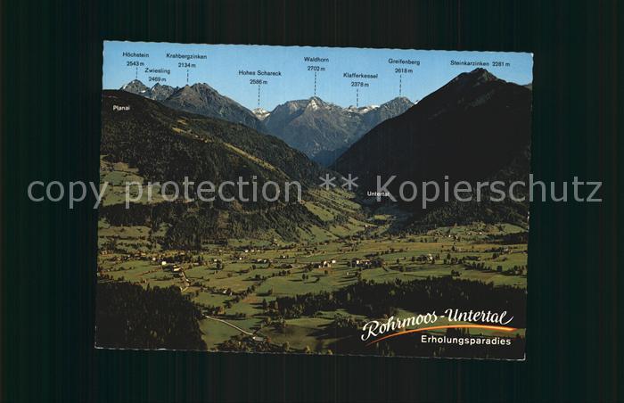 Rohrmoos Schladming Panorama Blick ins Untertal Alpen Fliegeraufnahme