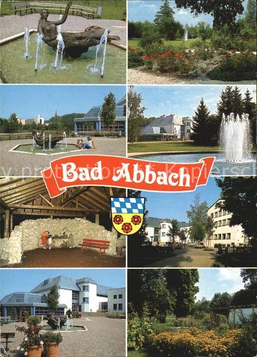 Bad Abbach Teilansichten Kurstadt Kurpark Springbrunnen Skulptur
