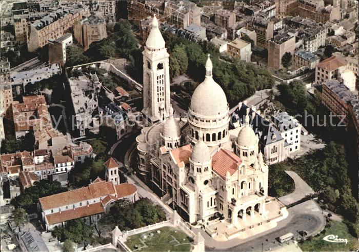 Paris Le Sacre Coeur vue aerienne