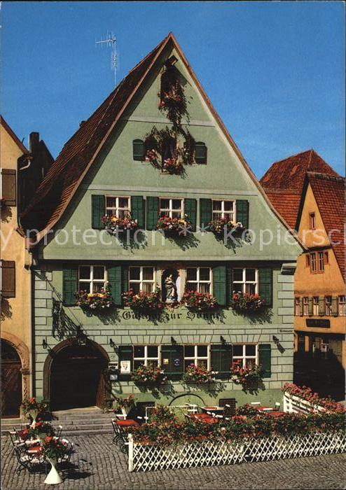 Dinkelsbuehl Gasthof Sonne 1000jaehrige Stadt