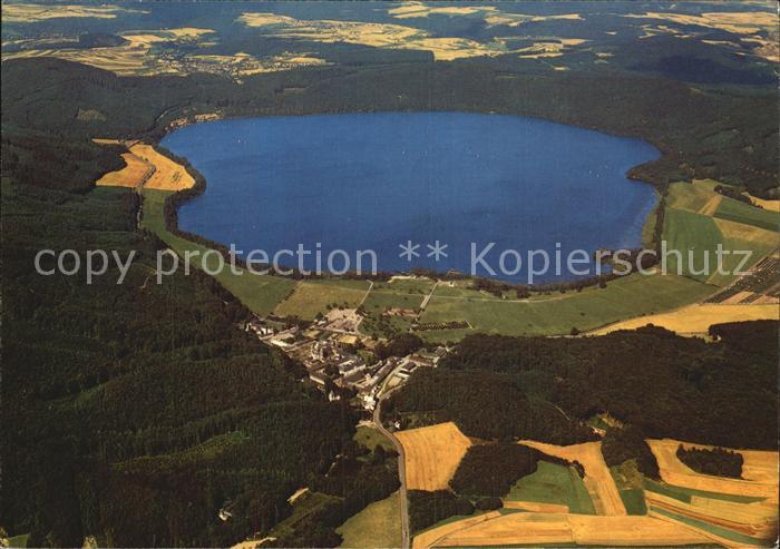 Maria Laach Glees Abtei Kloster Laacher See Fliegeraufnahme