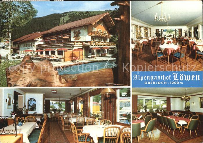 Oberjoch Alpengasthof Loewen Hotel Restaurant Cafe Holzbrunnen