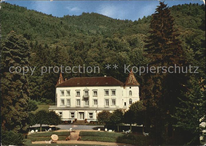 Badenweiler Sanatorium Schloss Hausbaden Thermalkurort Schwarzwald