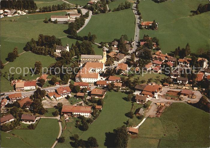Fischbachau Martinsmuenster ehemaliges Probsteigebaeude Fliegeraufnahme