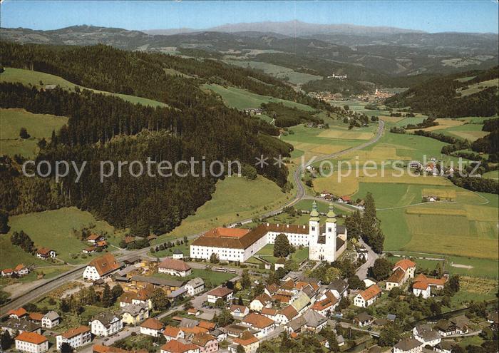 Gurk Romanischer Dom Salvatorianerkolleg Gurktal Fliegeraufnahme