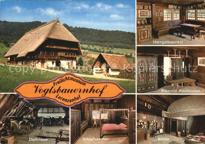 Gutach Schwarzwald Schwarzwaelder Freilichtmuseum Vogtsbauernhof Gutachtal Loren