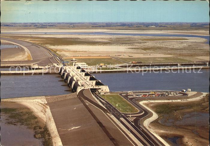 Vollerwiek Eidersperrwerk Abschlussdamm Fliegeraufnahme