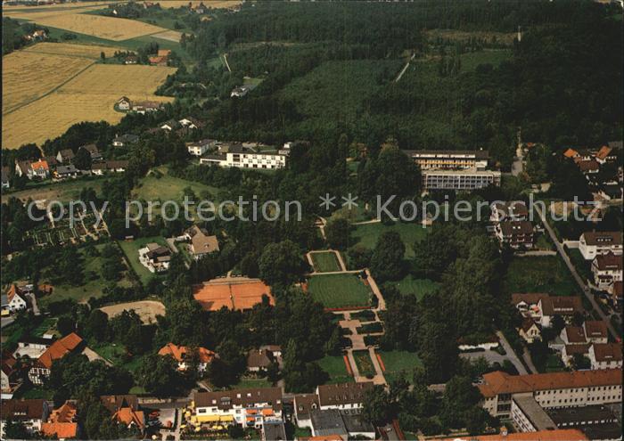 Horn-Bad Meinberg Burgkurgarten mit Blindenkurheim und Kurheim Schanzenberg Flie