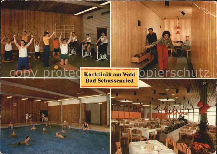 Bad Schussenried Kurklinik am Wald Gymnastikhalle Kegelbahn Hallenbad