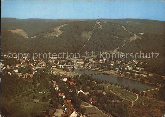 Hahnenklee-Bockswiese Harz Heilklimatischer Kurort Fliegeraufnahme