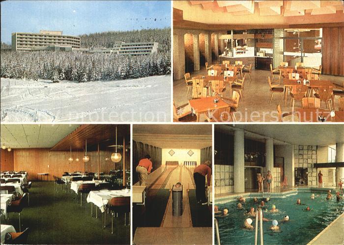 Buntenbock Erholungsheim der IG Metall Restaurant Kegelbahn Hallenbad Winterpano