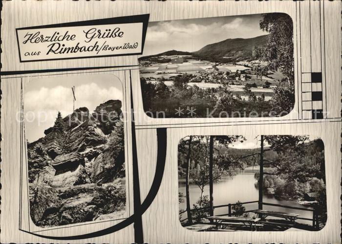 Rimbach Bayrischer Wald Felsen Gipferkreuz Landschaftspanorama Aussichtspunkt am