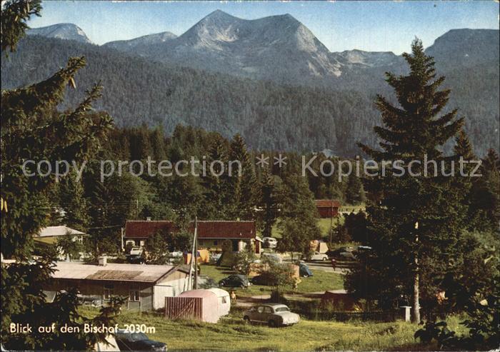 Klais Feriencamping Tennsee mit Motel Blick auf den Bischof Bayerische Voralpen