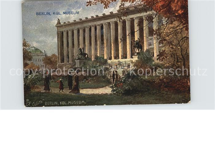Berlin Koenigliches Museum Kuenstlerkarte