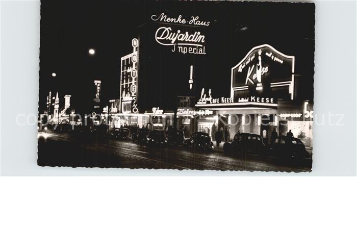 Hamburg Reeperbahn bei Nacht