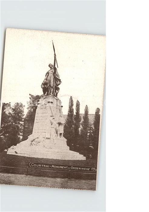 Courtrai KORTRIJK Flandre Belgie Monument Groeninghe