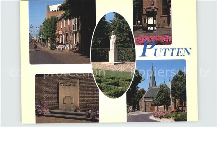 Putten Gelderland Ortspartien mit Denkmal