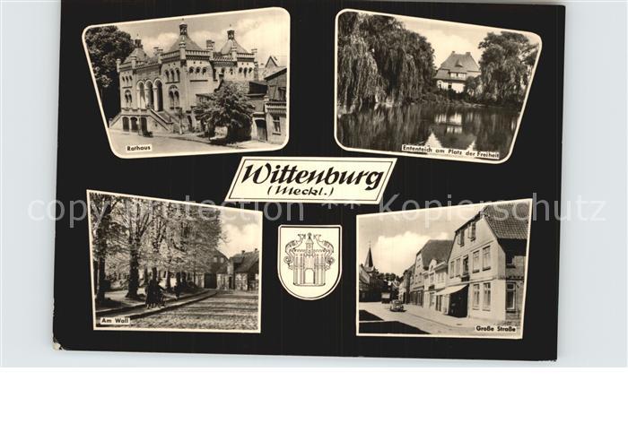 Wittenburg Mecklenburg Wall Rathaus Grosse Strasse