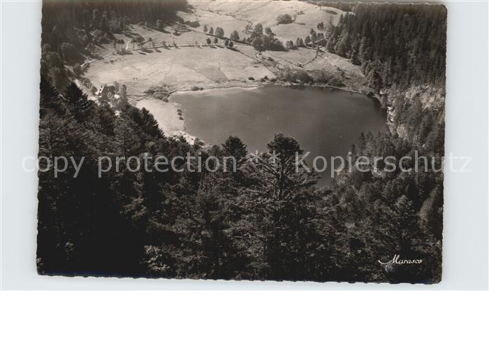 Gerardmer Vosges Lac de Retournemer Fliegeraufnahme