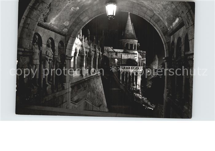 Budapest Fischerbastei bei Nacht