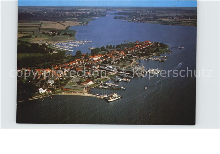 Bad Arnis Fliegeraufnahme mit Hafen