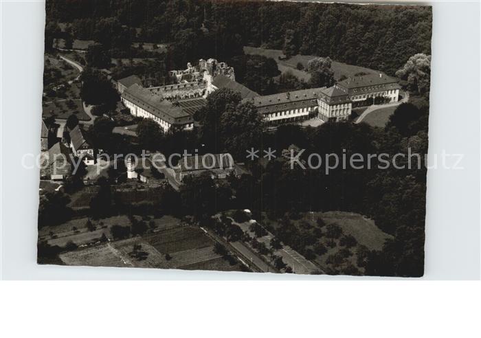 Arnsburg Hessen Fliegeraufnahme Kloster mit Kirchenruine
