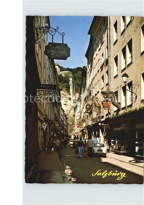 Salzburg Oesterreich Getreidegasse