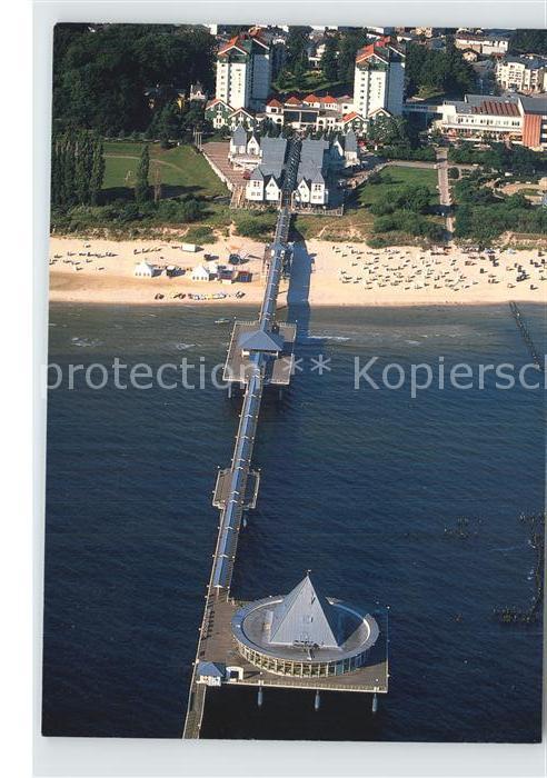 Heringsdorf Ostseebad Usedom Fliegeraufnahme mit Seebruecke