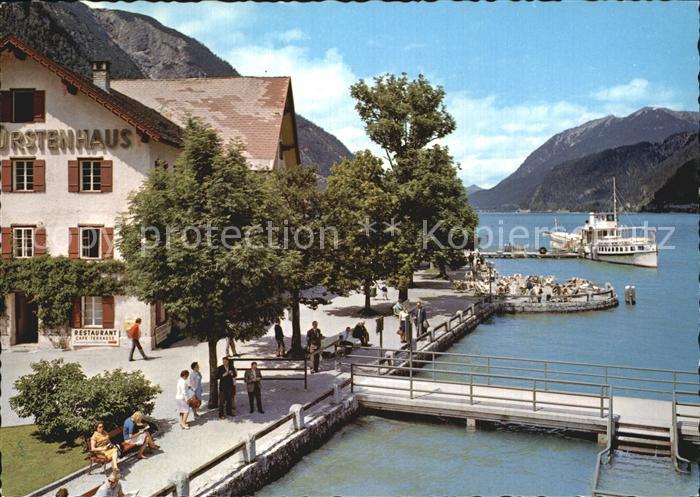 Pertisau Achensee Hotel Fuerstenhof mit Schiffstation