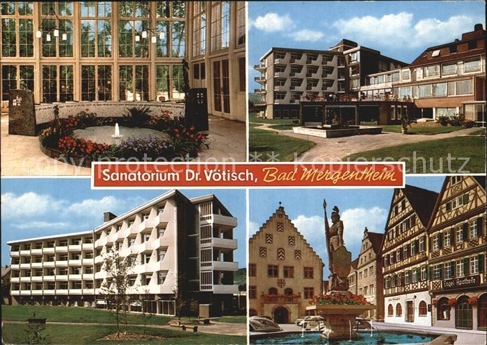 Bad Mergentheim Sanatorium Doktor Voetisch Kurpark Brunnen