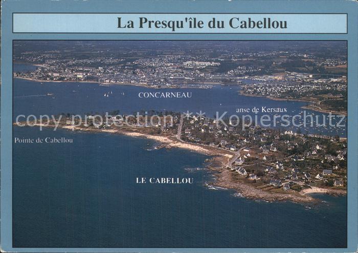 Concarneau Finistere Le Cabellou Fliegeraufnahme