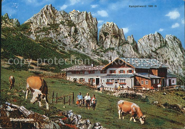 Bernau Chiemsee Steinlingalm mit Kampenwand