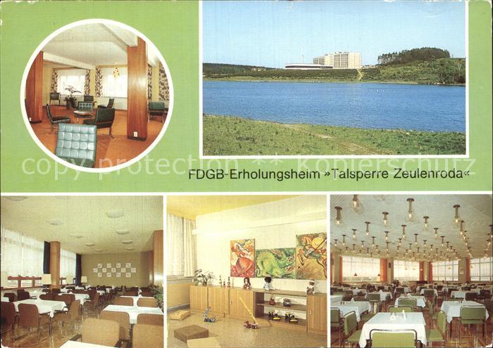 Zeulenroda-Triebes Erholungsheim Talsperre Kinderspielzimmer Kleines Restaurant