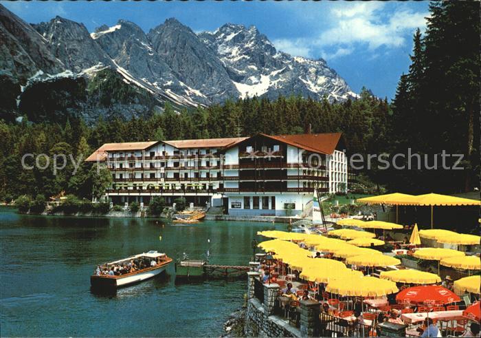 Eibsee Hotel mit Anlegestelle