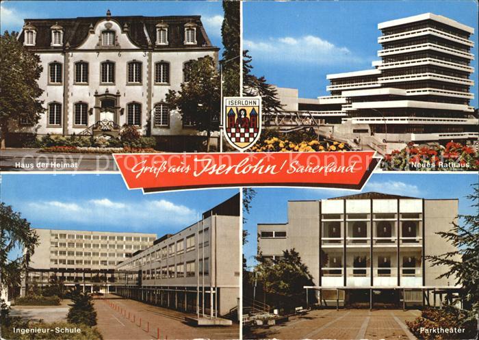 Iserlohn Haus der Heimat Parktheater Neues Rathaus Ingenieurschule