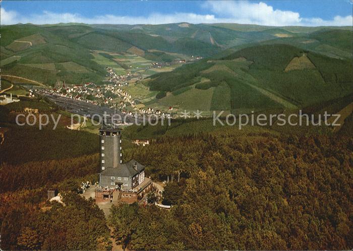 Hohe Bracht Aussichtsturm Blick auf Altenhundem