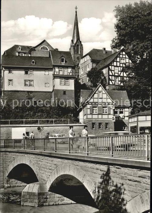 Berleburg Bad Kirche Ortsansicht