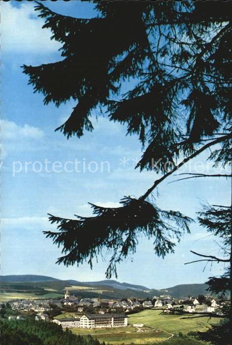 Winterberg Hochsauerland Blick zur Stadt