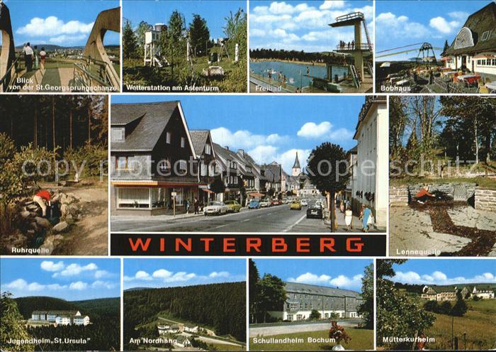 Winterberg Hochsauerland Georgsprungschanze Bobhaus Jugendheim Sankt Ursula