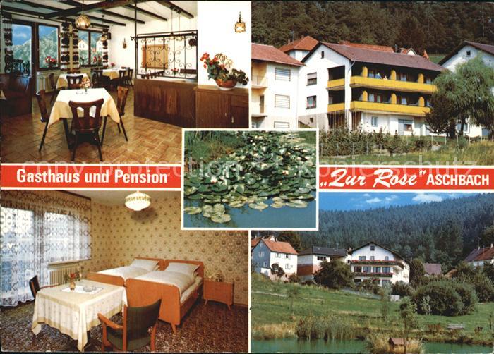 Aschbach Odenwald Gasthaus Pension Zur Rose